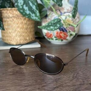 Classic Brown Oval Sunglasses